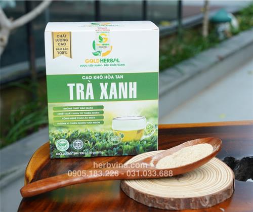 Cao khô hòa tan trà xanh