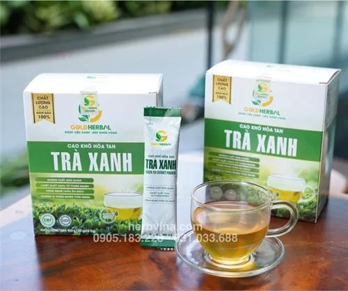 Cao khô hòa tan trà xanh