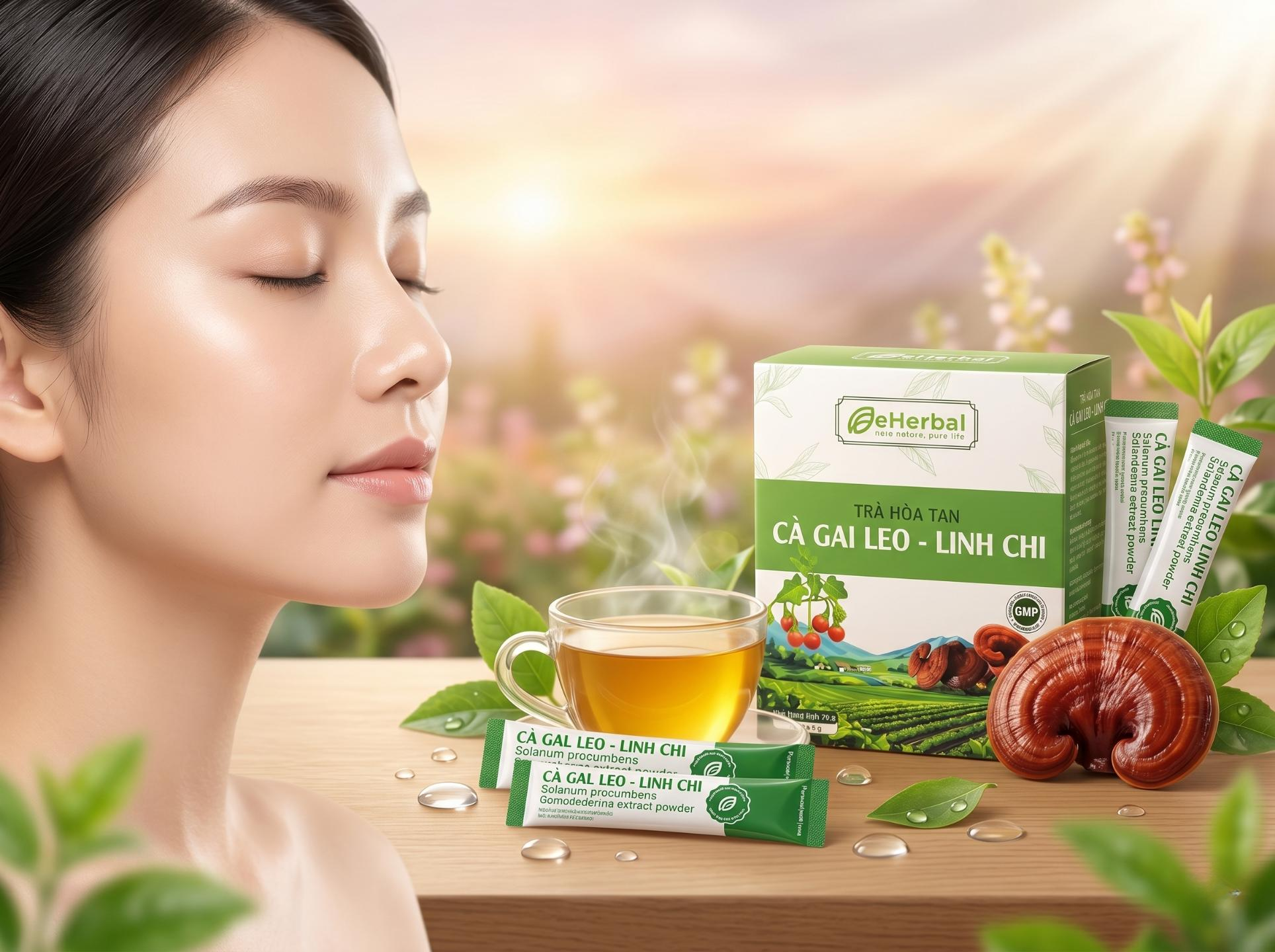 Sạm da, nám má do suy giảm chức năng gan: Giải cứu làn dan nhạy cảm từ bên trong với cao khô hòa tan cà gai leo-linh chi